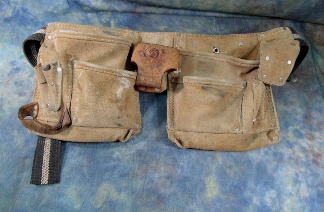 Rooster Products Intl R-499-4 Leather Carpenter Roof Pro Tool 12 Pouch Belt