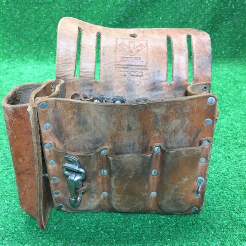 Leather Ideal Electricians Pouch Tool Belt Pouch, Bag Leather Holder 35-305