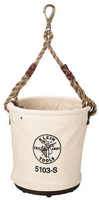 Klein Tools Canvas Tapered Wall Bucket with Swivel Snap Hook ~ #5103-S