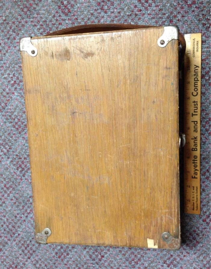 Wooden IBM Test Equipment/Tool Box 801428