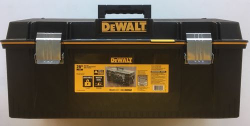 NEW DEWALT DWST28001 Lockable Water Seal Tool Box, 28 in W, Black