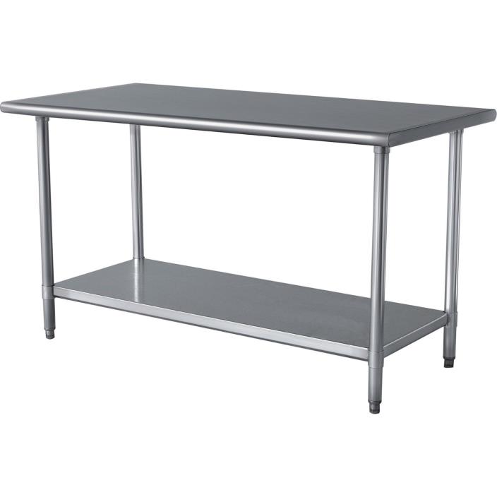 Work Prep Table Shelving Storage Buffalo Tools Stainless Steel Home Furniture