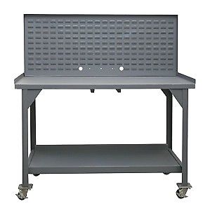 Durham DWBM-3060-BE-LP-95 Mobile Workbench, Louvered, 61