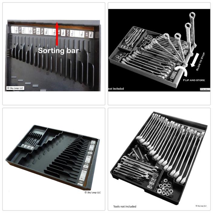 Tool Box Craftsman Chest Wrench Rack Tray Rail Toolbox Organizer Equip Storage