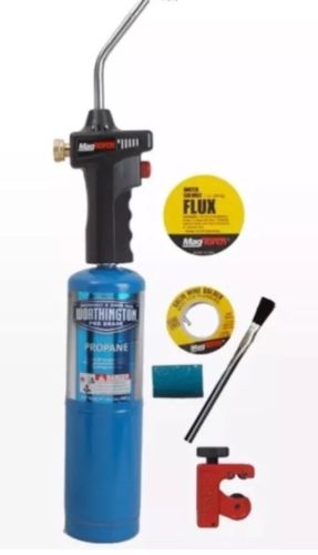 MagTorch Regulated Self-Lighting Propane Torch Plumber’s Kit MT535PK *