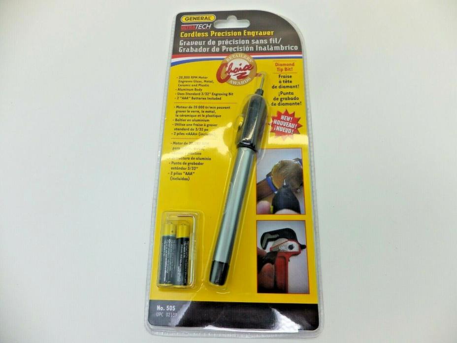 Cordless Precision Engraver Diamond Tip Scribe Battery Operated General Tool 505