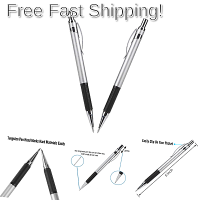 Adsoner Engraving Pen 2 Pack, Tungsten Carbide Tip Scriber Etching Engraver P...