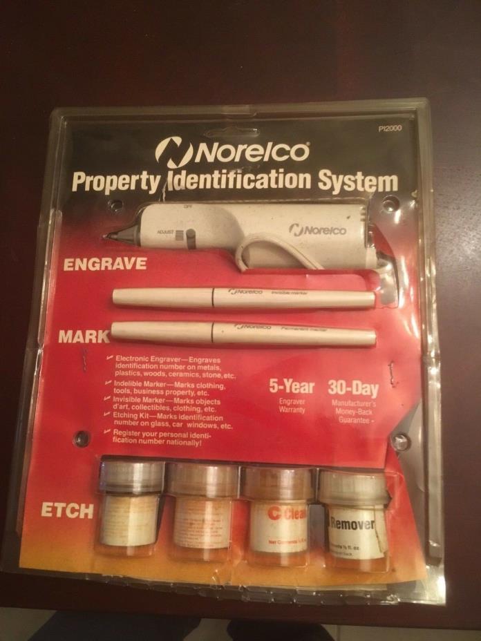 Norelco Property Identification Electric Engraver - Etch - Mark Numbers