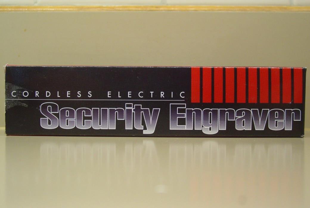 Cordless Electric Security Engraver In Original Box With Manual