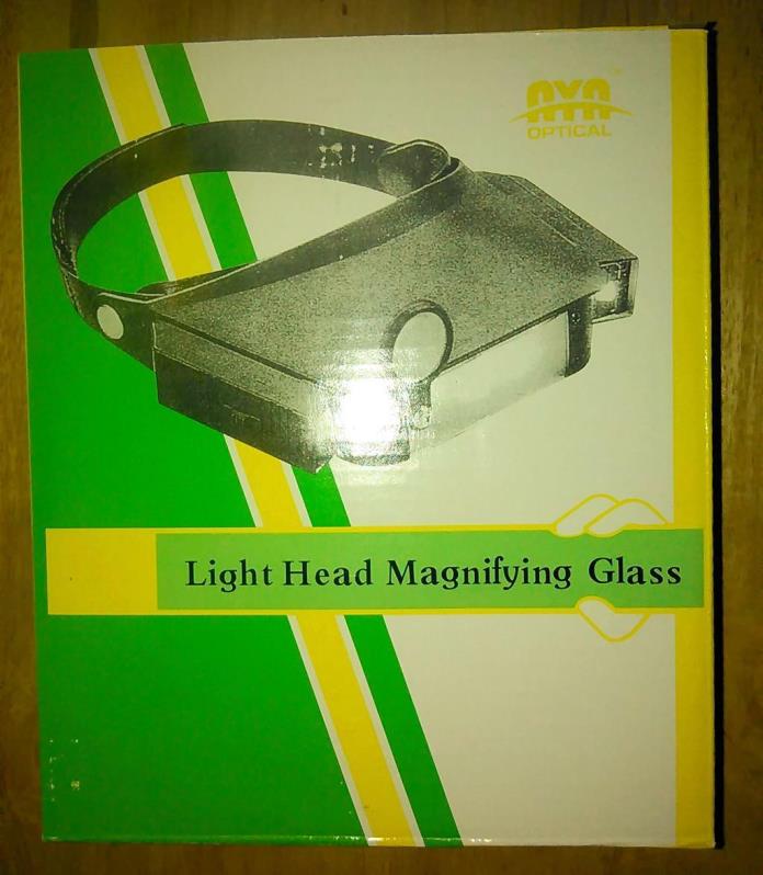 NEW Jeweler & Electronics Magnifying Glass Headset with Lamp
