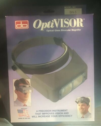 OptiVISOR Headband Glass Magnifier DA-5, 2-1/2X,  8