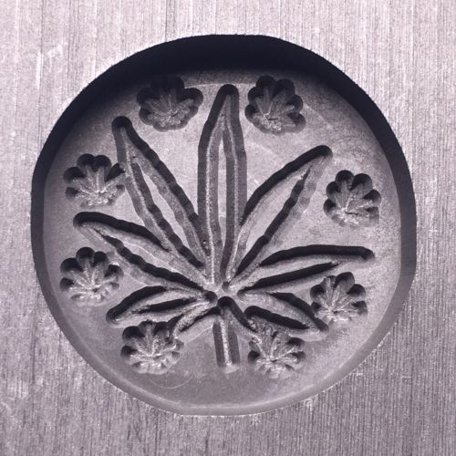 1 ozt “Pot Leaves” Graphite Ingot Mold. Casting Melting Refining. Canvasman34