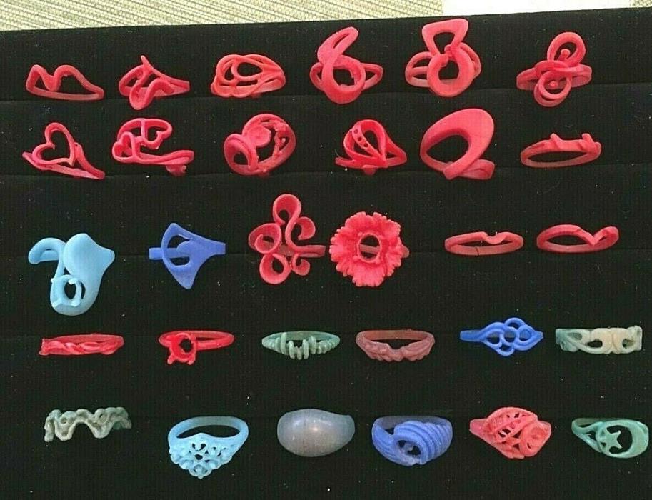 Lot of 30 Women's Rings vintage  Wax pattern waxes for casting