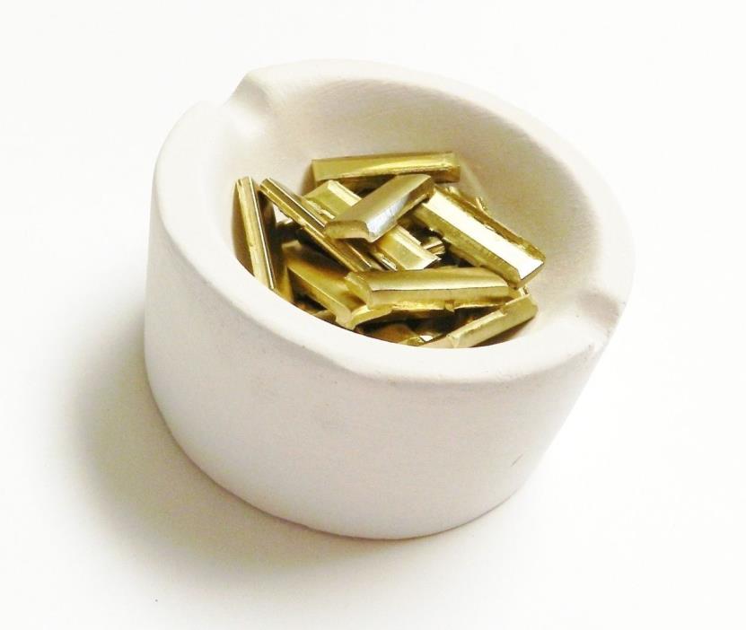 Melting Crucible Dish 7.5 oz Round Cup Fused Silica Gold & Silver Capacity 7.5oz