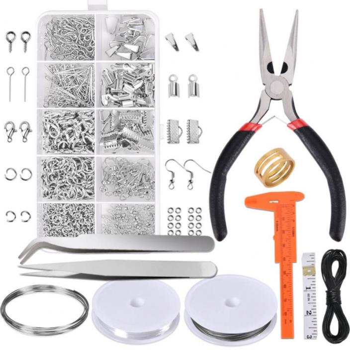 Paxcoo Jewelry Making Supplies Kit - Repair Tool with Accessories Pliers Finding