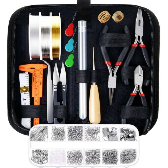 Paxcoo Jewelry Making Supplies Kit with Jewelry Tools, Jewelry Wires and Jewelry