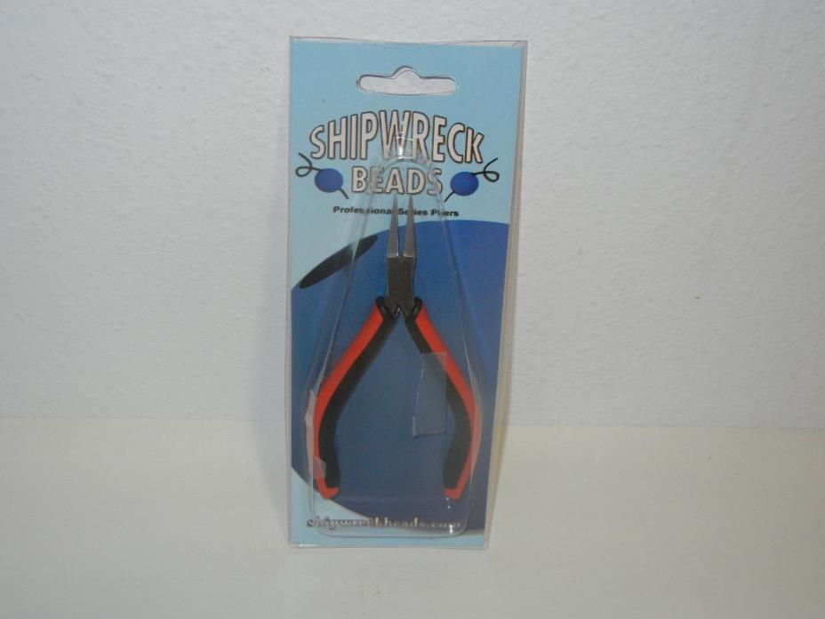 SHIPWRECK BEADS SUPER FINE FLAT NOSE PROFESSIONAL PLIERS STAINLESS STEEL CUSHION