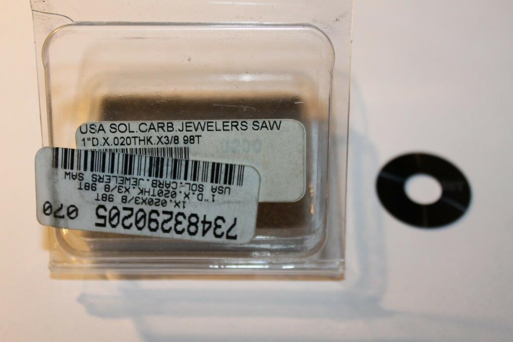 CARBIDE CIRCULAR SAW CUTTER, Jewelers Saw 1