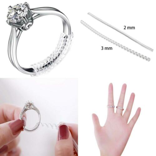 Ring Size Adjuster with Silver Polishing Cloth,Set of 4 (2mm/3mm)