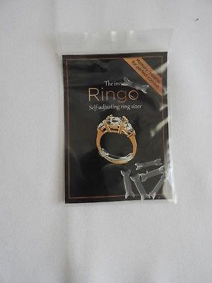 The Invisible Ringo (Self-adjusting Ring Sizer) Pack of 6, BRAND NEW