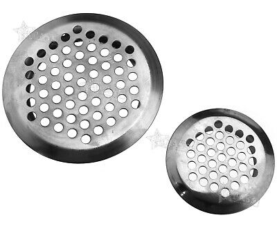 Stainless Steel Perforated Round Mesh Air Vents Cupboad Louvers Hole 42-65mm