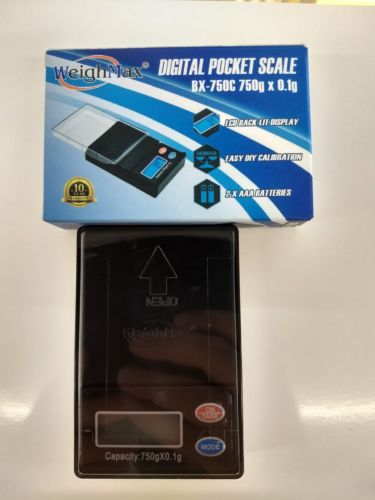 weightmax digital pocket scale BX-750c-750g-capacity-0.1g