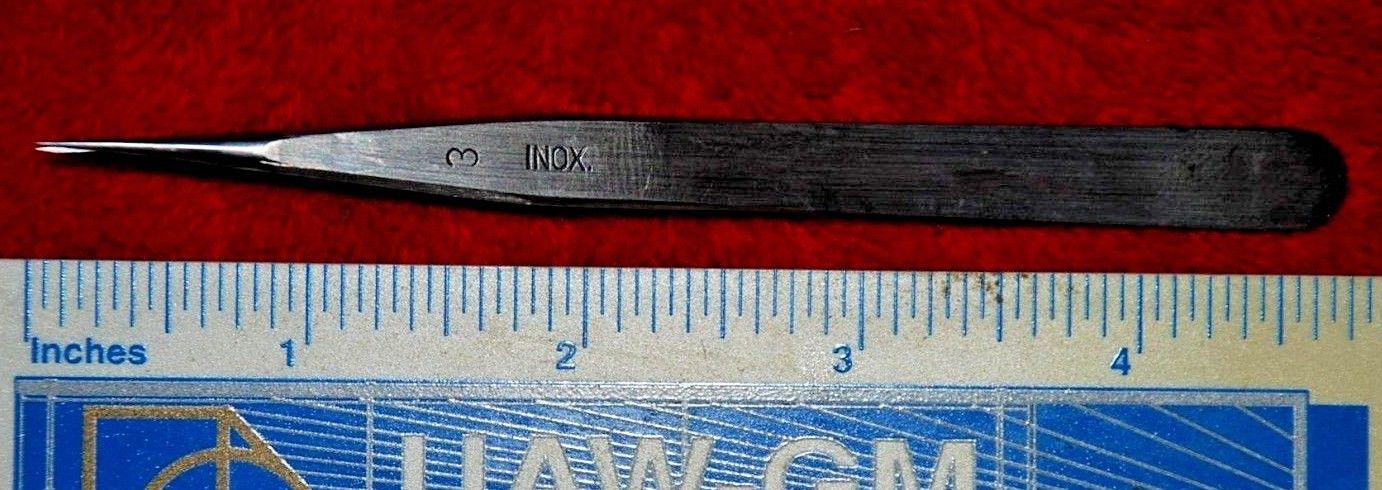 Original Dumont  INOX  # 3 High-Precision Tweezers, Stainless Steel, Swiss
