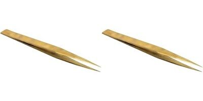 2 Antimagnetic #AA Brass Tweezers