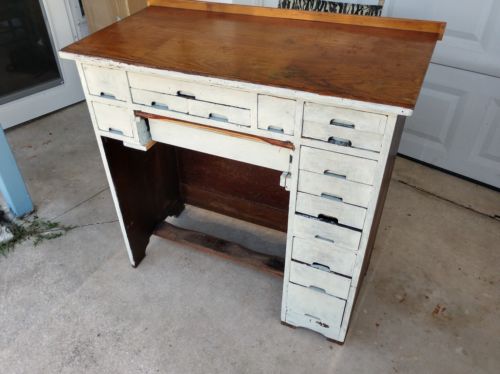 Vintage 16 Drawer Watchmakers Bench