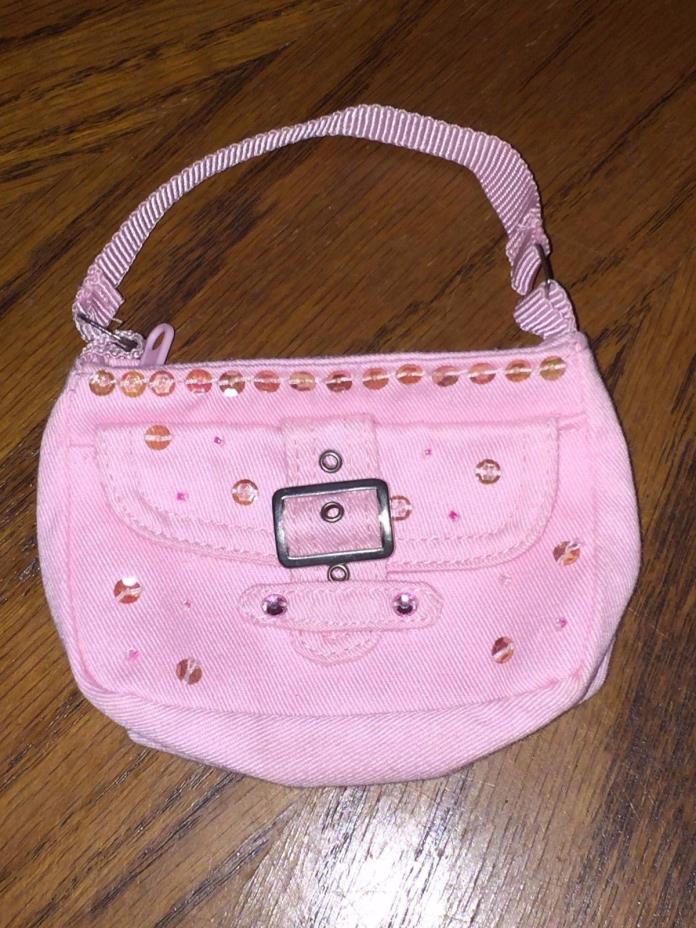 Build A Bear BABW Pink Sequin Pocketbook Purse