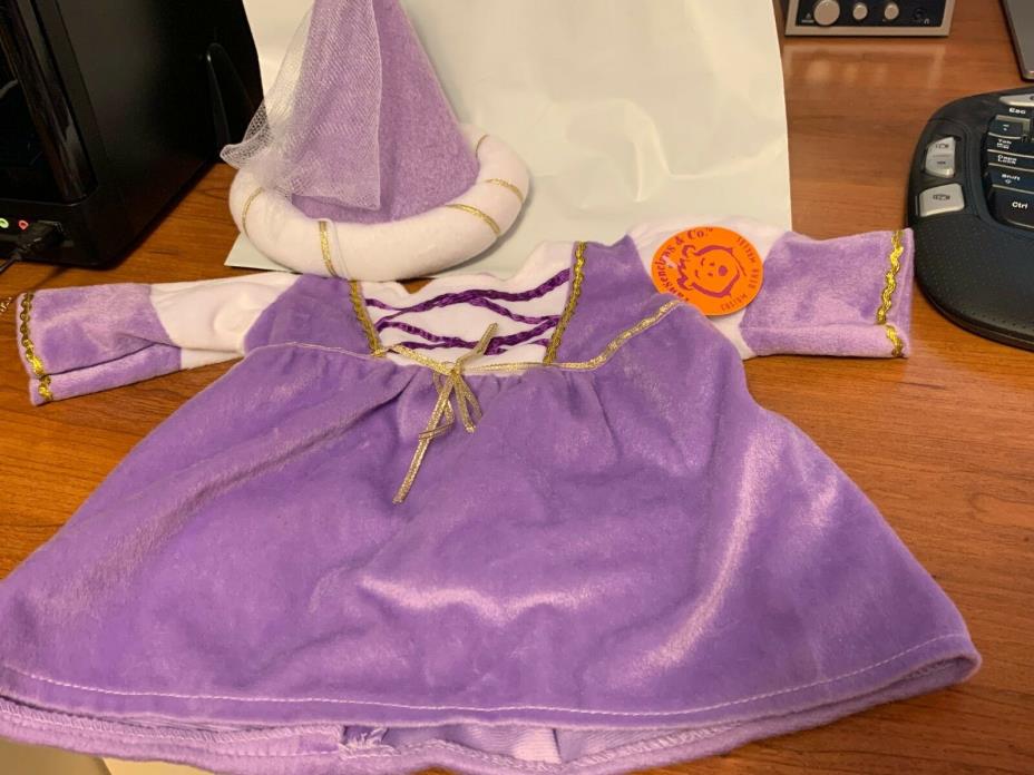 PAWS AND CLAWS RAPUNZEL OUTFIT FROM THE COLUMBUS ZOO FITS BUILD A BEAR SIZE!