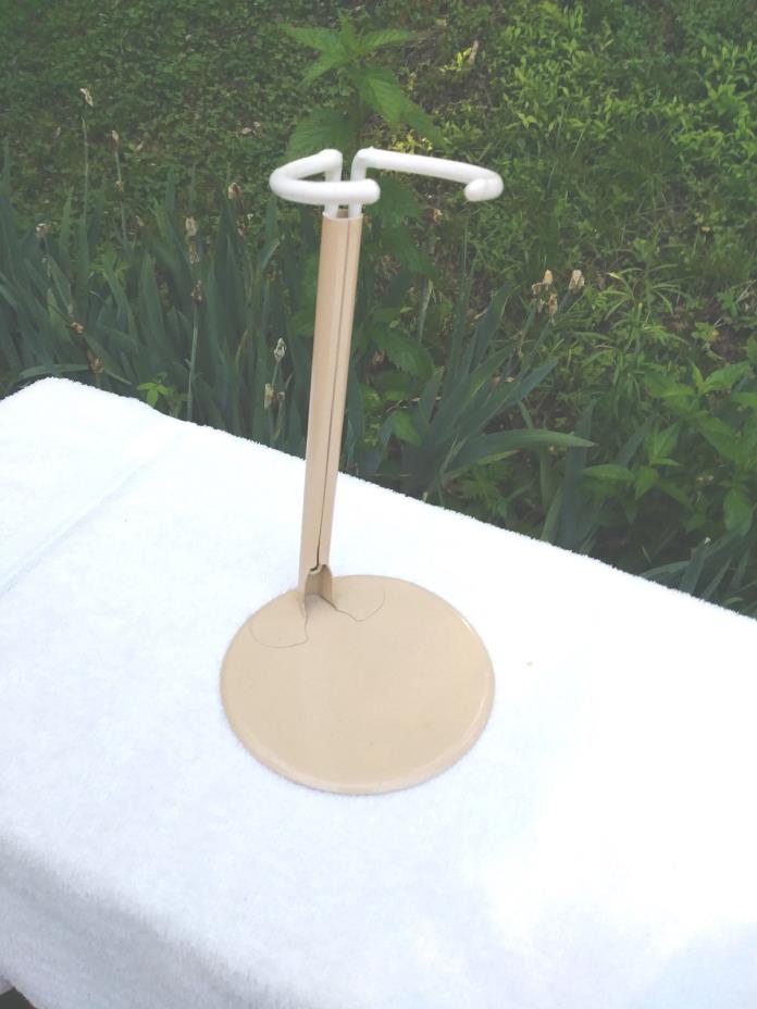 Doll Stand Tan Metal Adjustable from 7 1/2- 13