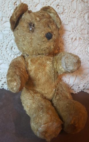 Antique Teddy Bear RARE Early Sawdust Victorian Children's Toy Stuffed Steiff ?