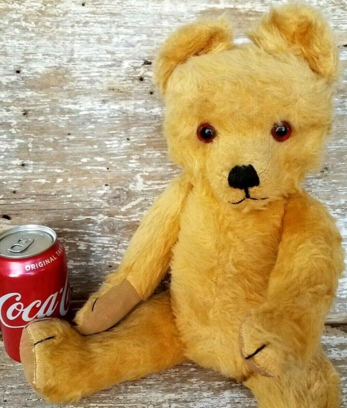 Vintage Antique Golden Mohair Teddy Bear 17
