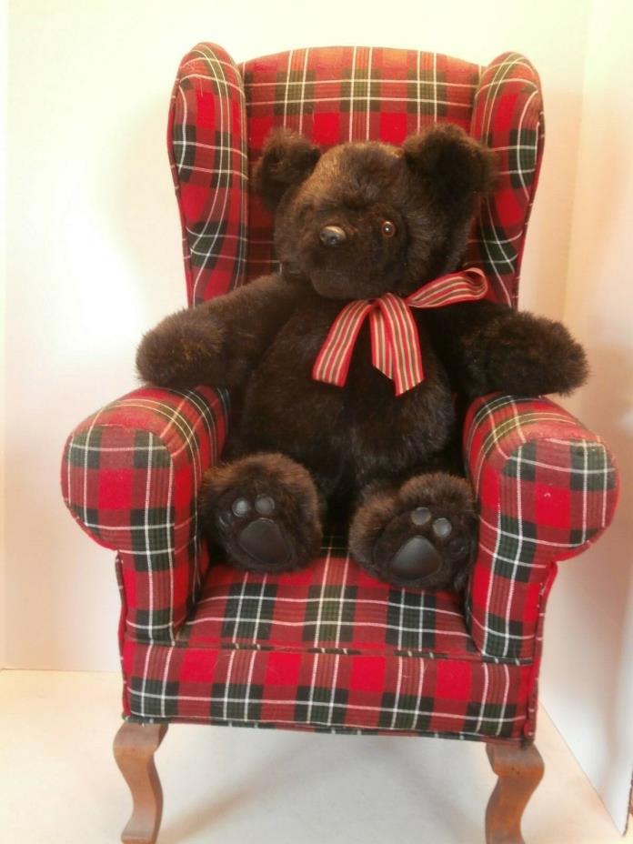 RARE VINTAGE TEDDYBEAR BY ARTIST GLADYS  WITH SGUEAKER ORIGINALSWIVEL HEAD