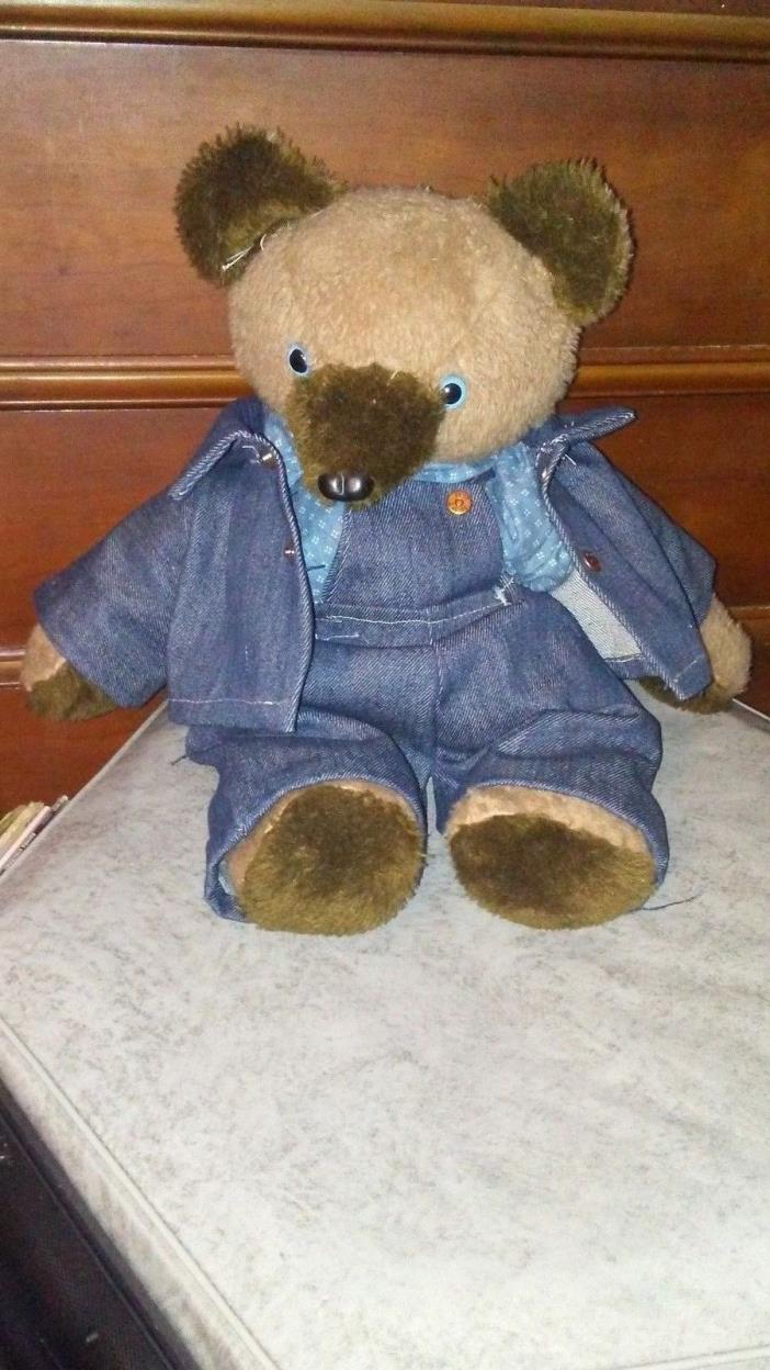 Antique Handmade Teddy Bear Large Corduroy