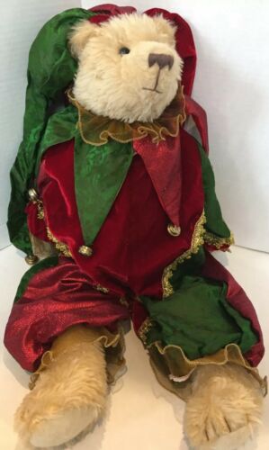 Mark Roberts Collection Christmas Holiday Jester Teddy Bear 21