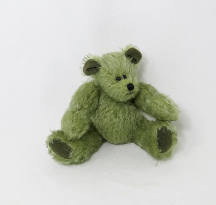 Wonderful  Little Green Mohair Teddy Bear by Boo Bears  6