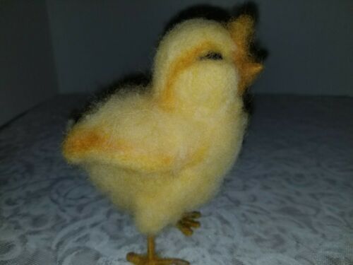 Adorable Ooak Needle Felt Baby Chicken Handmade Easter 5