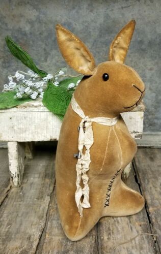 Antique Vintage Style Artist Made OOAK Rabbit Bunny Easter FolK Art