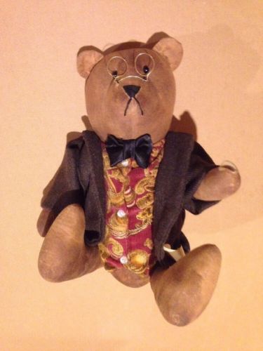 Stuffed Cloth Signed Teddy Bear. '97 Grayson