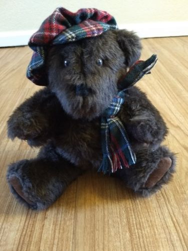 OOAK Hand Made Original Design Handwritten Tag Jean Buck Angus Jointed Bear