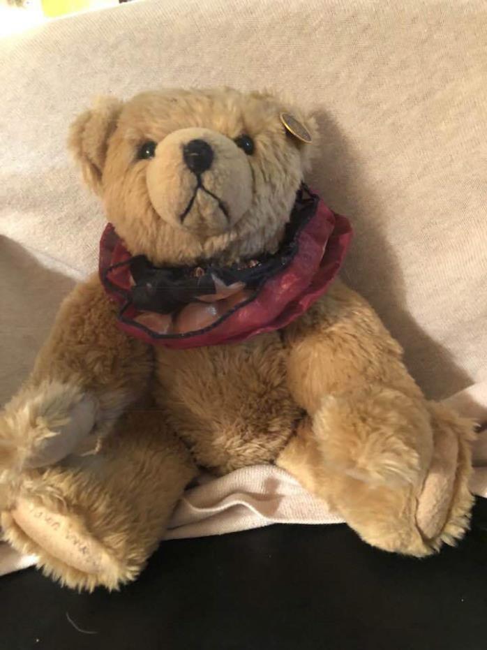 COLLECTIBLE BEAR - KNICKERBOCKER - MR. DOODLE - W/ TAG - SIGNED BY SHARON KNICKE