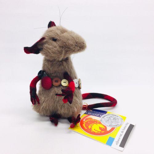 Charleen Kinser Forever Toys Alpaca Rat Button King Wool Toy 451 With Tags 1989