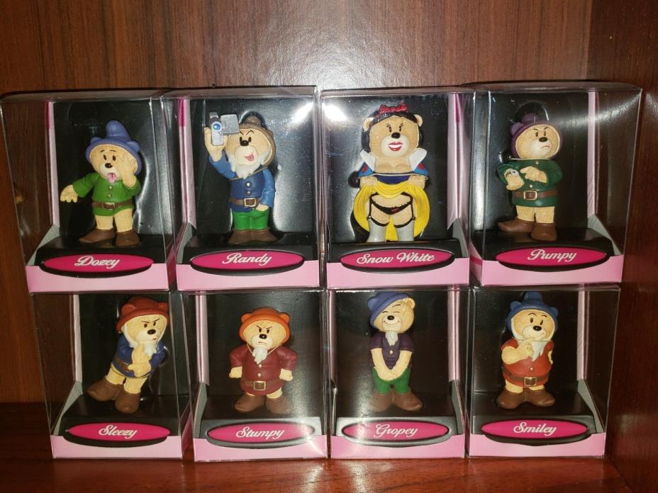 Bad Taste Bears Snow White and Seven Dwarfs Mint in Boxes Set / 8 Lot Lots