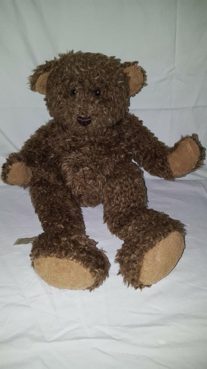 Adorable Soft Brown Eyed Brown Bear, Bearington Collection Stuffed Animal Toy