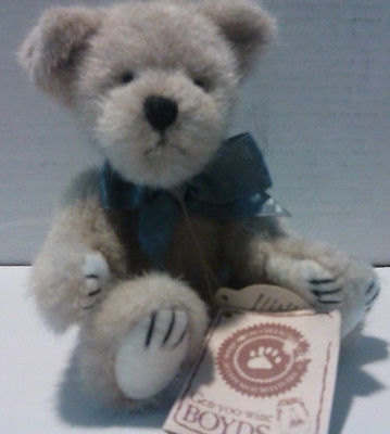 Boyds Tyler T. Bear The Archive Collection Bear with Blue bow with tags