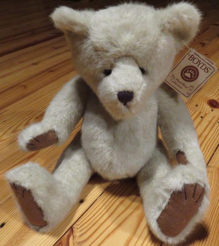 Boyds Bear Head Bean Collection Off White Approx 16