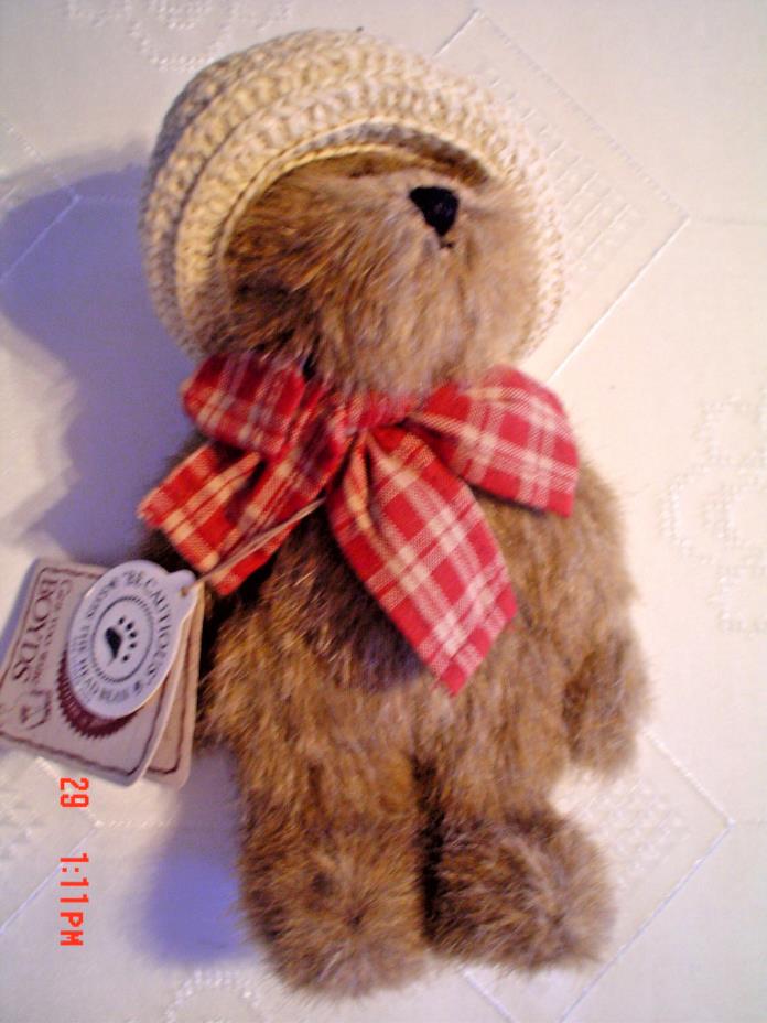 SALE   Boyds Bears Plush BETTY JANE MAYBEARY Fabric Hat Series Bear 918454