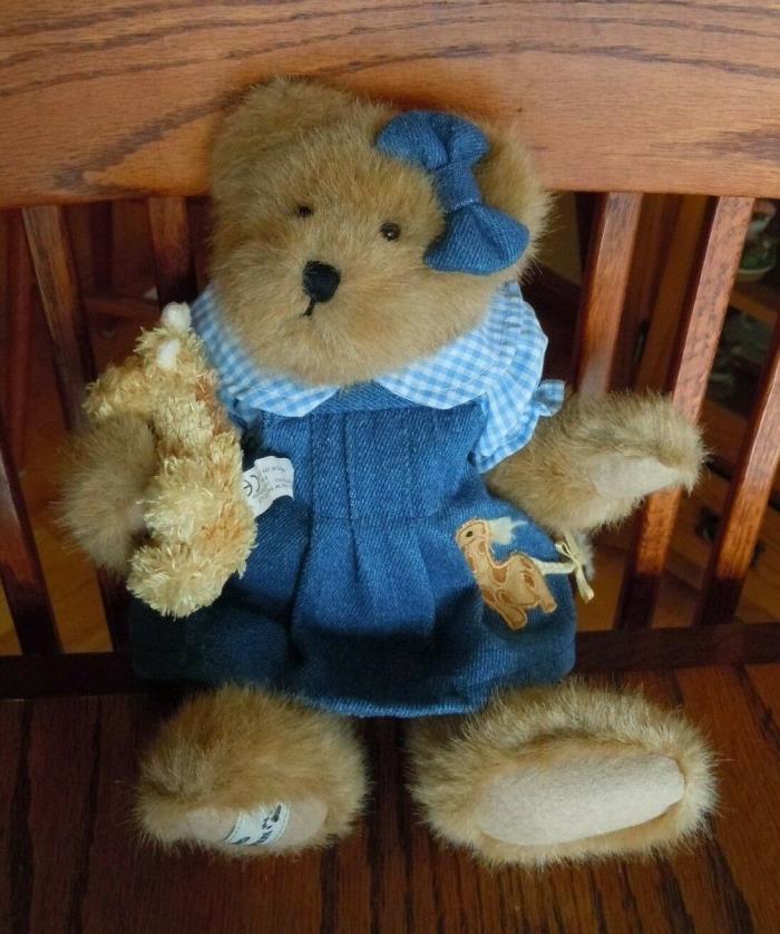 Boyds Bear HAYLEY holding a Giraffe Stuffed Toy Plush Teddy Retired Limited Ed